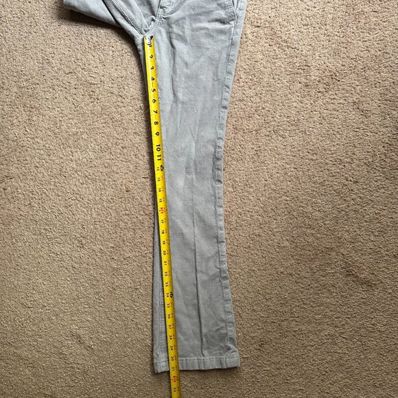 American Eagle Pants Womens 2 28x31 Mid Rise High Rise Kick Boot Corduroy Grey - Picture 11 of 14